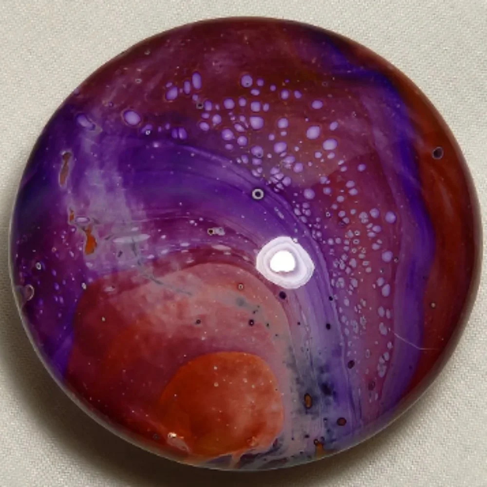 Hand Crafted Wooden Painted Knobs Cabinet Door Pulls Acrylic Resin Kitchen Decor